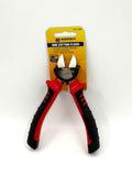 Marksman 6-inch side-cutting pliers with red and black handles