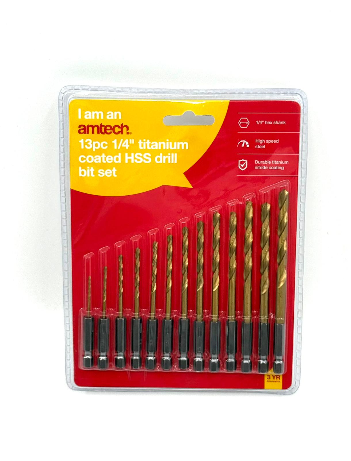 (HSS) Drill Bit Set 13 Piece 6.25mm (1/4")