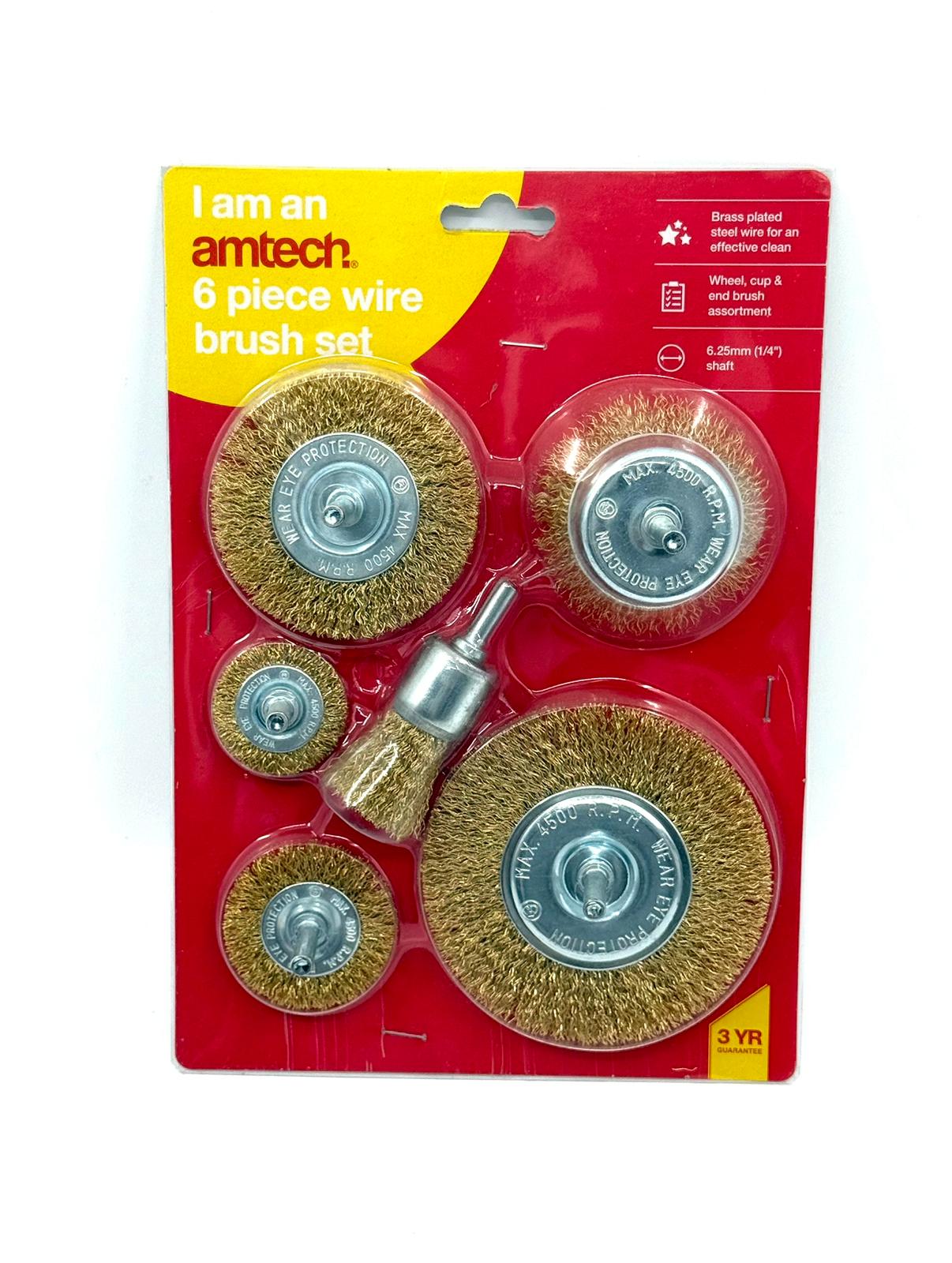 6pc Wire Wheel Brush Set