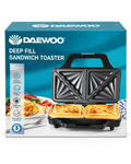 Daewoo Deep Fill Sandwich Toaster boxed product