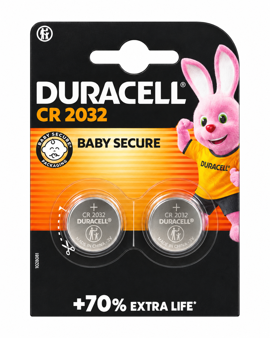 Duracell CR2032 coin cell batteries 2 pack