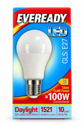 Eveready GLS E27 LED bulb packaging 13.8W Daylight 6500K 1521 lumens