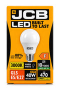 JCB GLS 4.9W LED bulb, E27, Warm White 3000K, 470 lumens