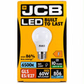 JCB GLS 8.5W LED bulb, E27, Daylight 6500K, 806 lumens
