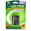 Lloytron rechargeable 9V battery single pack