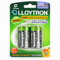 Lloytron rechargeable C batteries 2 pack