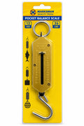 Marksman manual pocket spring balance scale with hanging hook, 12kg / 26lb graduations