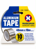 Marksman aluminium foil adhesive tape, 48mm wide, approx 10 metres, 720020