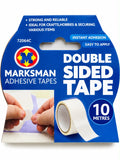 Marksman 72064C white double-sided adhesive tape 10 metre roll