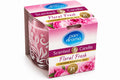 Pan Aroma Floral Fresh scented candle in pink decorative jar, boxed with up to 21 hours burn time