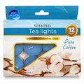 Pan Aroma Pure Cotton scented tea lights 12 pack blue box